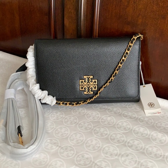 Tory Burch Britten Clutch Black Bags